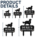 Sad, Memorial, Dog Lovers, Pet Lovers - Dog Garden Memorial - Personalized Metal Garden Stake