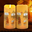 Dog Lovers,Memorial,Sad - Dog Loss They Still Talk About You I Know - Personalized Flameless LED Candle