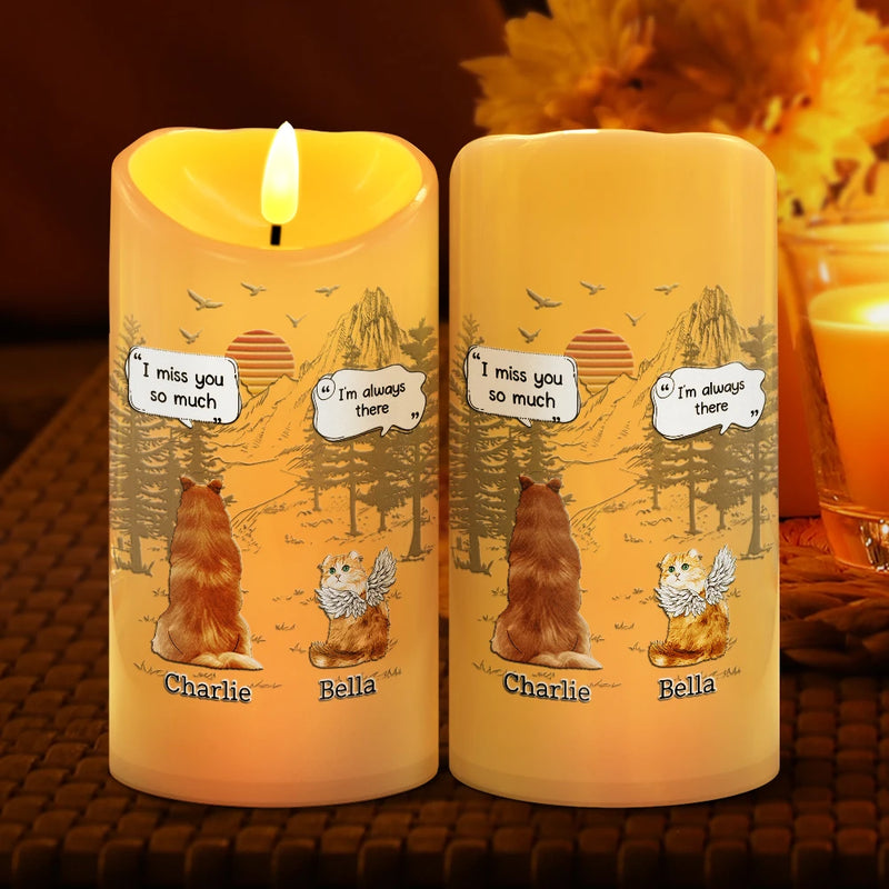 Dog Lovers,Memorial,Sad - Dog Loss They Still Talk About You I Know - Personalized Flameless LED Candle