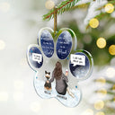 Dog Lovers,Dog Mom,Sad,Christmas - Dog Memorial You Were My Favorite Hello And Hardest Goodbye - Personalized Custom Shaped Acrylic Ornament