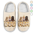 Christmas,Dog Mom,Dog Lovers - Dog Mom 3D Effect - Personalized Fluffy Slippers