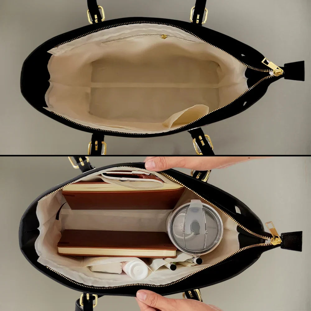 The Catmother - Personalized Leather Tote Bag