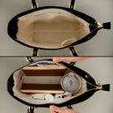 Cartoon Kid This Grandma Belongs To - Personalized Leather Tote Bag