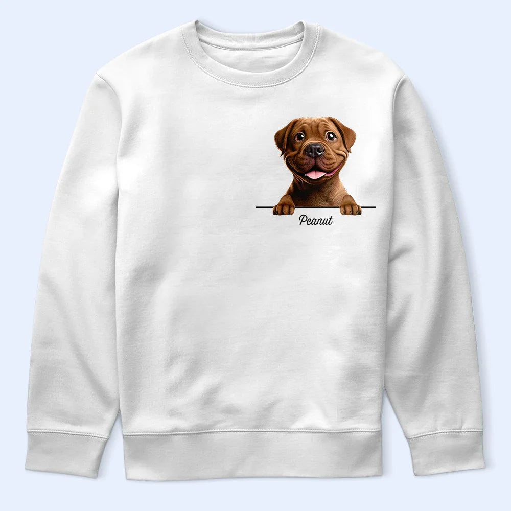 Dog Lovers,Dog Mom,Dog Dad,Happy - Dog Mom Dog Dad 3D Effect - Personalized T Shirt