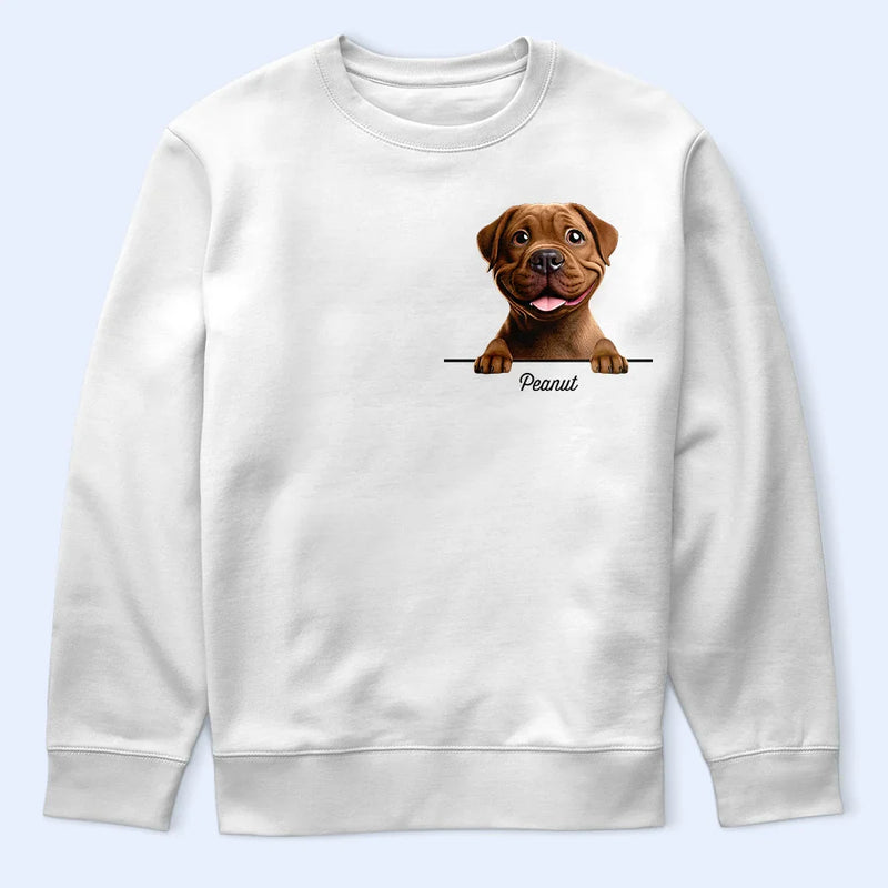 Dog Lovers,Dog Mom,Dog Dad,Happy - Dog Mom Dog Dad 3D Effect - Personalized T Shirt