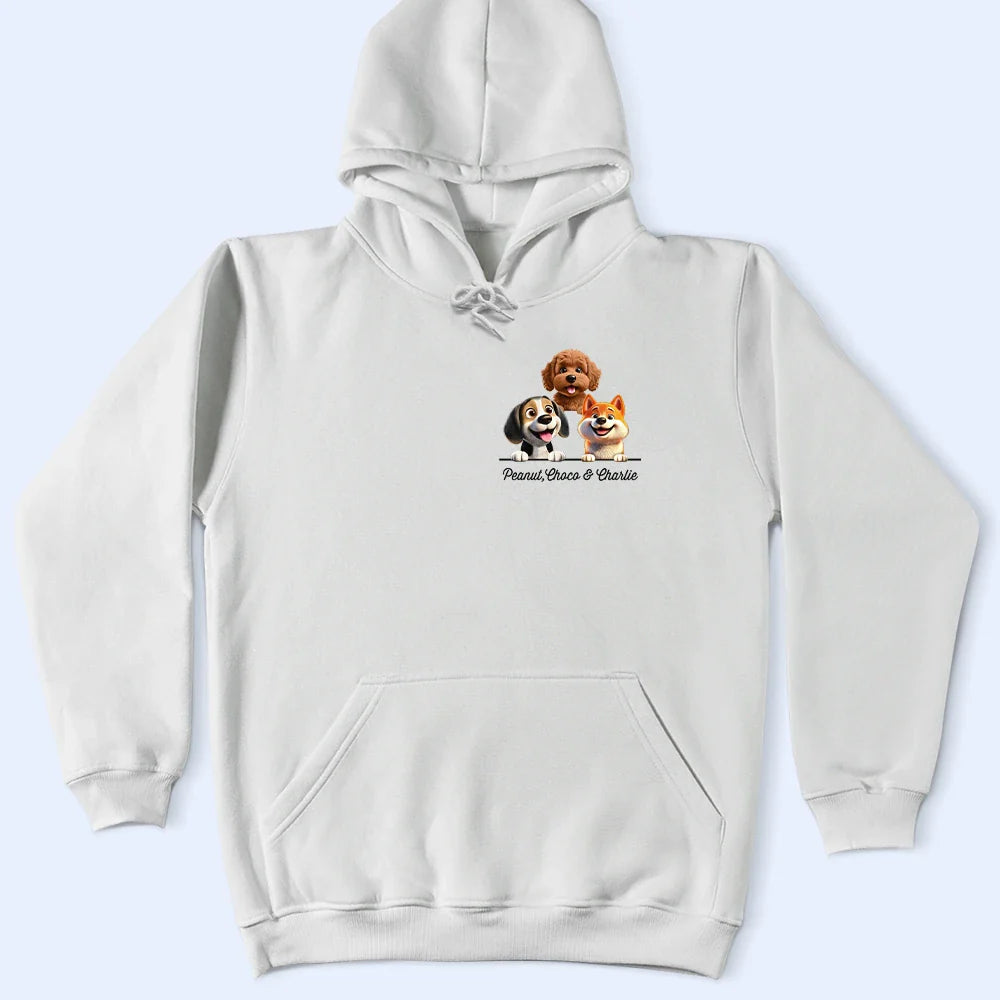 Dog Lovers,Dog Mom,Dog Dad,Happy - Dog Mom Dog Dad 3D Effect - Personalized T Shirt