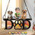 Pet Lovers, Pet Mom, Pet Dad ,Dog Lovers, Dog Mom, Dog Dad, Happy - Dog Mom Dog Dad 3D Effect - Personalized Window Hanging Suncatcher Ornament