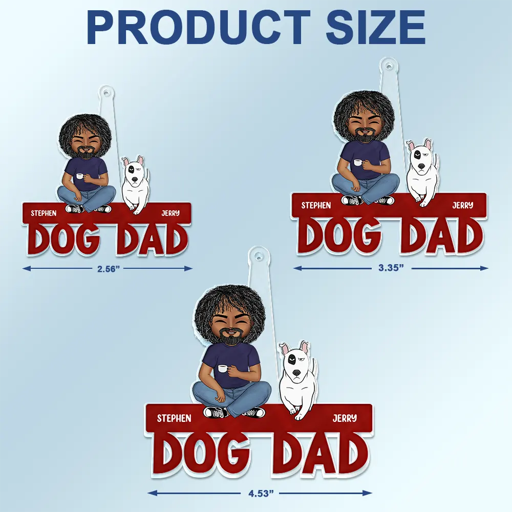 Dog Lovers,Dog Mom,Dog Dad - Dog Mom Dog Dad Funny Go Forward Pet - Personalized Acrylic Car Hanger