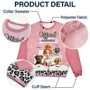 Pet Lovers,Pet Mom,Pet Dad,Dog Lovers,Dog Mom,Dog Dad,Christmas,Love - Dog Mom Dog Dad Official Sleep Shirt - Personalized Unisex Ugly Sweater