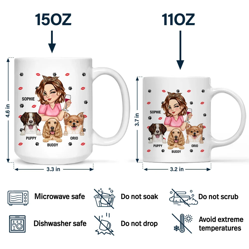 Dog Lovers,Pet Lovers,Dog Mom,Pet Mom - Dog Mom Not Like A Regular Mom - Personalized Mug