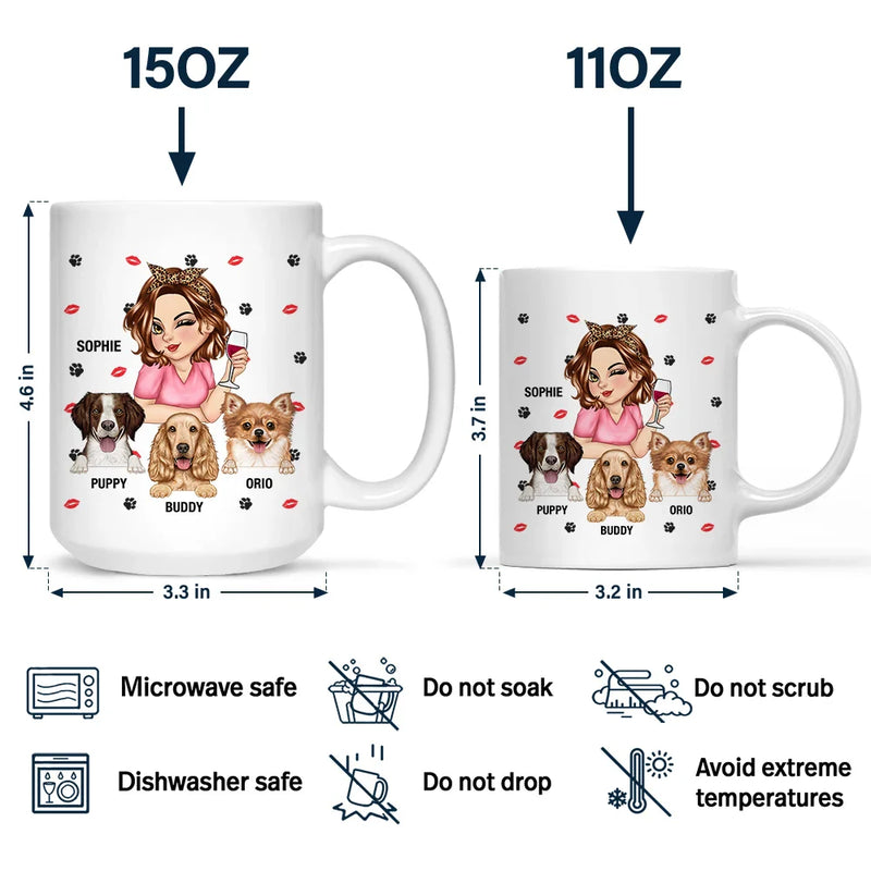 Dog Lovers,Pet Lovers,Dog Mom,Pet Mom - Dog Mom Not Like A Regular Mom - Personalized Mug