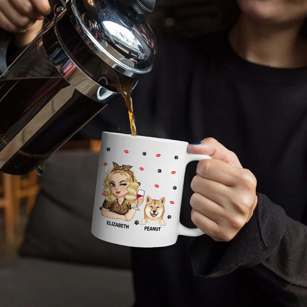 Dog Lovers,Pet Lovers,Dog Mom,Pet Mom - Dog Mom Not Like A Regular Mom - Personalized Mug