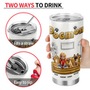 Dog Lovers, Dog Mom, Dog Dad, Gift For Yourself, Happy - Dog Treat Dealer - 3D Inflated Effect Printed Tumbler, Personalized Tumbler