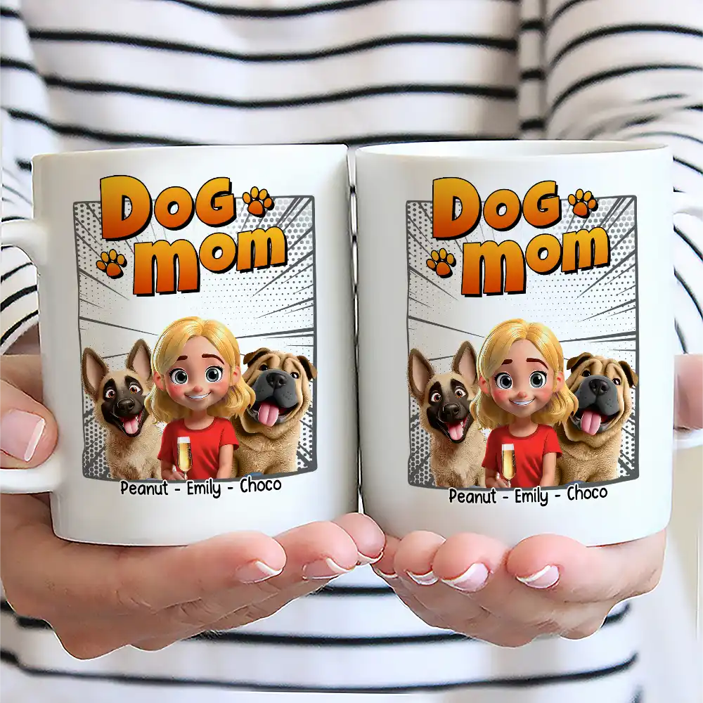 Dog Lovers, Dog Mom, Dog Dad, Gift For Yourself, Happy - Dog Treat Dealer 3D Effect - Personalized Mug