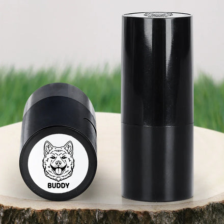 Les chiens me rendent heureux - Tampon de balle de golf personnalisé avec boîte de rangement en métal