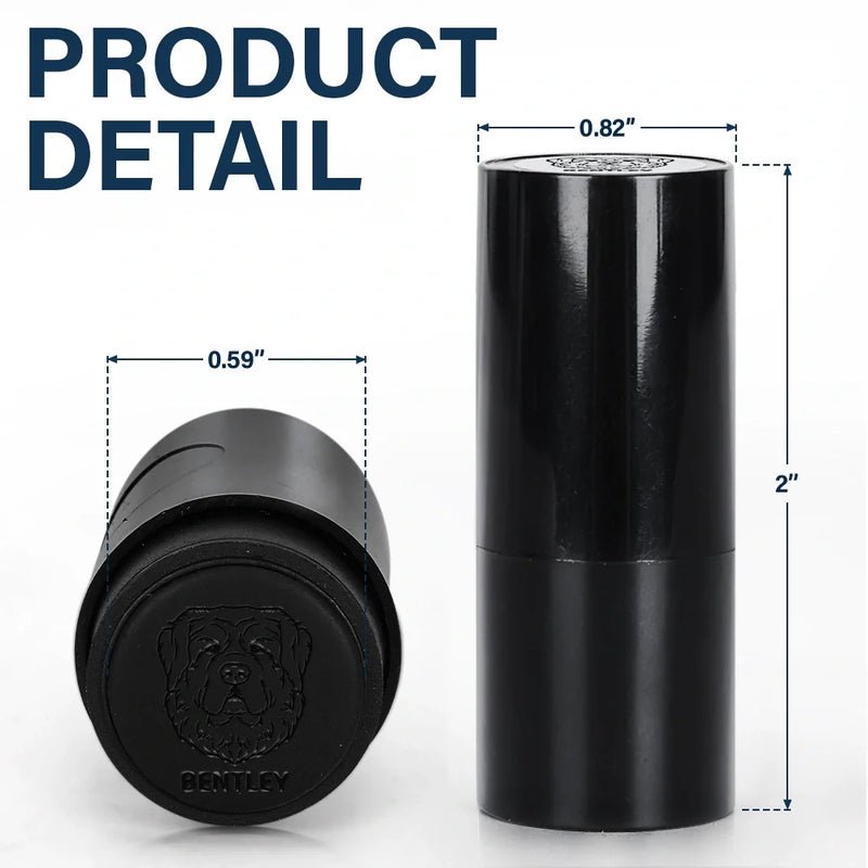 Happy,Sport Dad,Golf,Gift For Father,Gift For Men,Dog Lovers,Dog Dad - Dogs Make Me Happy - Personalized Golf Ball Stamp With Metal Storage Box