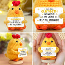 Gift For Bestie, Family, Gifts For Colleagues - Don't Chicken Out You're Braver Than You Think - Personalized Doll Crochet With Custom Card