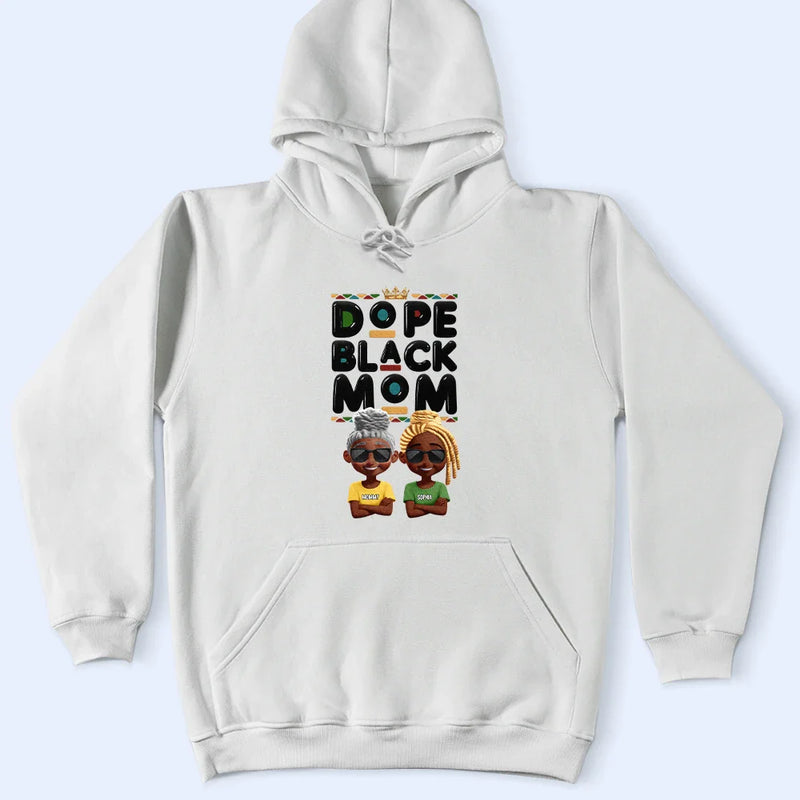 Gift For Mother, Afro Mom, Funny - Dope Black Mom Funny Mama 3D Effect Cartoon - Personalized T Shirt