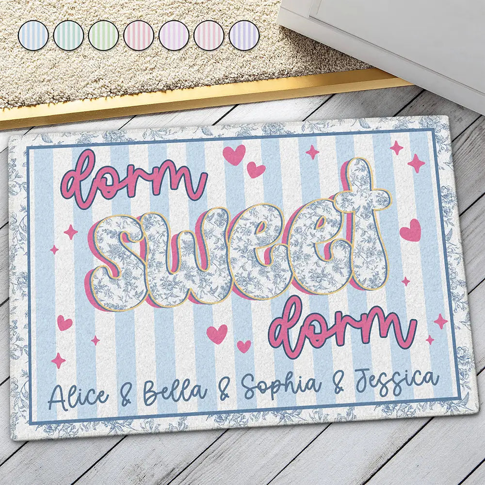 Dorm Sweet Dorm - Personalized Doormat