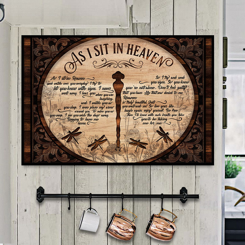 Dragonfly As I Sit In Heaven Customized Poster