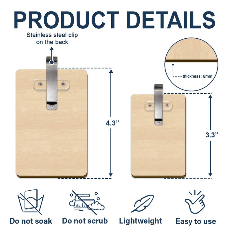 Drive Safe Dad We Woof You - Personalized Custom Shaped Car Visor Clip