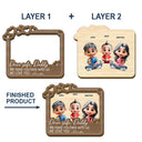 Gift For Father,Love - Drive Safe Daddy We Love You - Personalized Custom Shaped Car Visor Clip