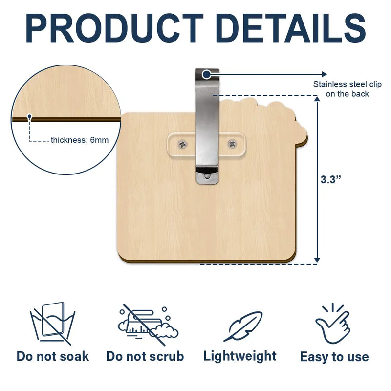 Gift For Father,Love - Drive Safe Daddy We Love You - Personalized Custom Shaped Car Visor Clip