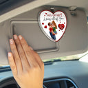 Gift For Couples,Gift For Husband,Gift For Wife,Gift For Boyfriend,Gift For Girlfriend,Love - Drive Safe I Love You 3D Kissing Couples - Personalized Custom Shaped Acrylic Car Visor Clip