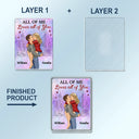 Gift For Couples, Gift For Husband, Gift For Wife, Gift For Boyfriend, Gift For Girlfriend, Love - Drive Safe I Love You Kissing Couples - Personalized Custom Shaped Acrylic Car Visor Clip