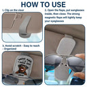 Dog Lovers, Dog Dad, Funny - Drive Safe I Woof You Dog Dad 3D Effect Cartoon Pet - Personalized Sunglasses Holder For Car Visor