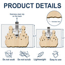 Gift For Grandpa,Gift For Grandma,Gift For Father,Gift For Mother,Love - Drive Safe We Love You Cute Cross Arms Kids - Personalized Custom Shaped Car Visor Clip