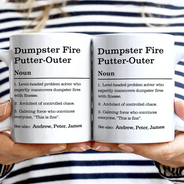 Gifts For Colleagues,Gift For Women,Gift For Men,Funny - Dumpster Fire Response Team Definition - Personalized Mug