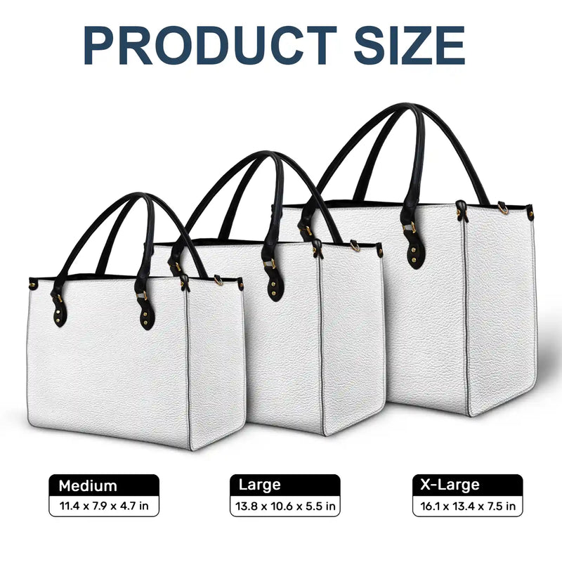Gift For Wife,Gift For Mother,Gift For Grandma,Love,Family - Mom Grandma Sweethearts Toile - Personalized Leather Bag
