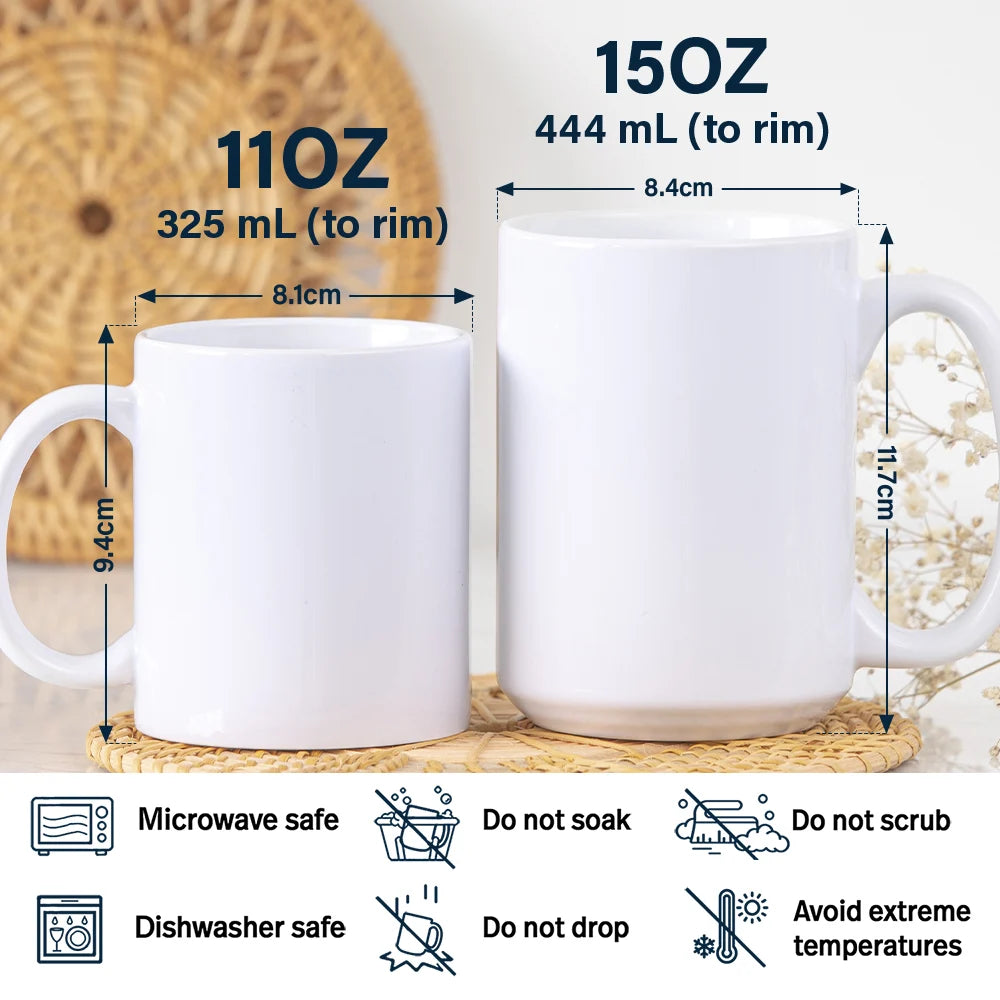 Mom - Daughters (Adult),Mom - Sons,Happy - To My Daughter To My Son You Will Always Be - Personalized White Edge-to-Edge Mug