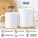 Gift For Mother,Mom,Daughters (Adult),Sons,Happy - My Daughter Son Forever - Personalized White Edge-to-Edge Mug