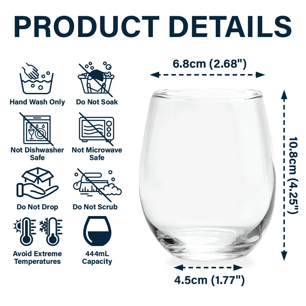 A Woman Cannot Survive On Wine Alone Dog Mom - Personalized Stemless Wine Glass