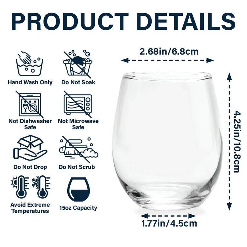 Sentimental, Gift For Bestie, Long Distance, Icon - I’m Jealous Of People Who Get To See You Every Day - Personalized Stemless Wine Glass