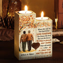 Family Old Couple When We Get To The End - Gift For Couples - Personalized Custom Candle Holder