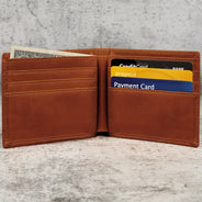 This Awesome Daddy Belongs To - Personalized Leather Wallet