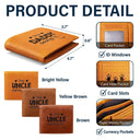 Gift For Father, Gift For Grandpa, Love - Handprints This Grandpa Daddy Belongs To - Personalized Engraved Leather Wallet