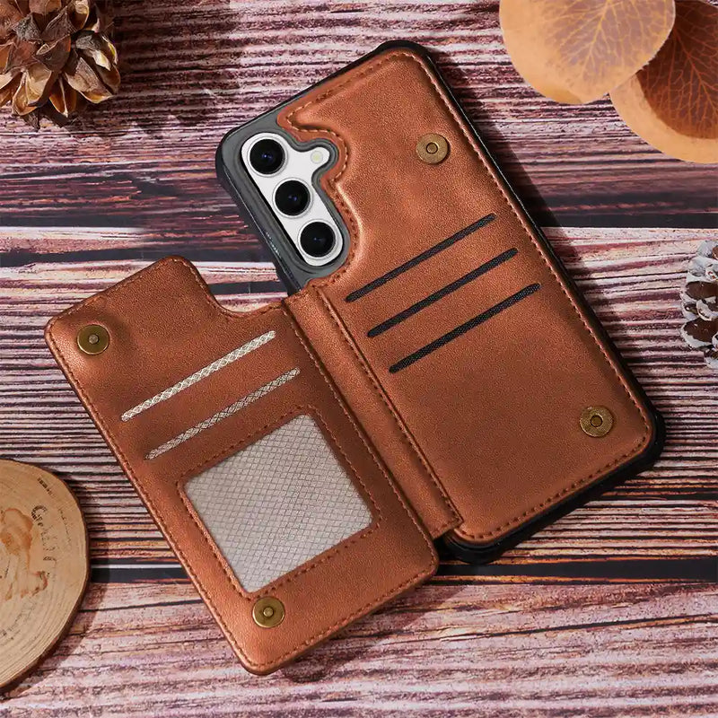 Gift For Yourself,Gift For Women,Gift For Men,Camping,Campsite,Happy - The Campsite Is Calling - Personalized Leather Flip Wallet Phone Case
