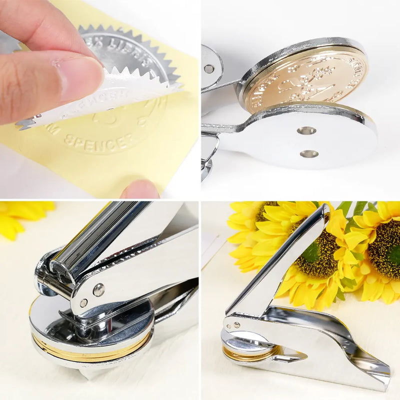 Reading, Gift For Yourself, Happy, Gift For Women - Ex Libris Book Lover - Personalized Embosser Stamp