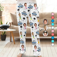 Gift For Mother,Gift For Grandma - Eigenes Foto Beste Mama Oma Der Welt - Personalisierte Pyjamahose