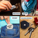 Mom - Daughters (Adult),Mom - Sons,Gift For Women,Gift For Men,Happy,Non-Eng,Family - Eine Umarmung Von Mama - Personalisierter Pocket Hug Leder Schlüsselanhänger