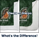 Punch Monkey,Gift For Yourself,Love,Gift For Bestie,Gift For Women,Gift For Men - Embroidery Effect In A World Where You Can Be Anything Be Kind - Personalized Fleece Blanket, Sherpa Blanket