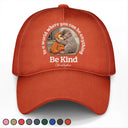 Punch Monkey,Gift For Yourself,Love,Gift For Bestie,Gift For Women,Gift For Men - Embroidery Effect In A World Where You Can Be Anything Be Kind - Personalized Classic Cap