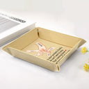 Gift For Father, Happy - Empty Your Pockets Daddy - Personalized Leather Valet Tray