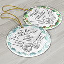 Gift For Couples, Gift For Husband, Gift For Wife, Gift For Boyfriend, Gift For Girlfriend - Engaged Couple Holding Hands The Best Is Yet To Come - 3D Inflated Effect Printed Ornament, Personalized Circle Ceramic Ornament