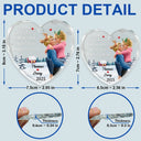 Love,Gift For Couples,Gift For Husband,Gift For Wife,Gift For Boyfriend,Gift For Girlfriend,Christmas - Every Love Story Is Beautiful But Ours Is My Favorite - Personalized Heart Shaped Glass Ornament