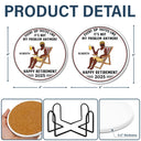 Retirement, Gift For Grandpa, Gift For Grandma, Parents, Gifts For Colleagues, Funny - Every Sip Tastes Like It's Not My Problem Anymore Retirement - Personalized Ceramic Coaster